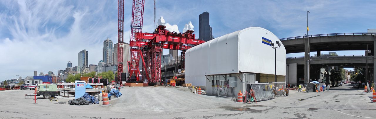 Bertha's front end during its 2015 retrieval — not mid-bore.